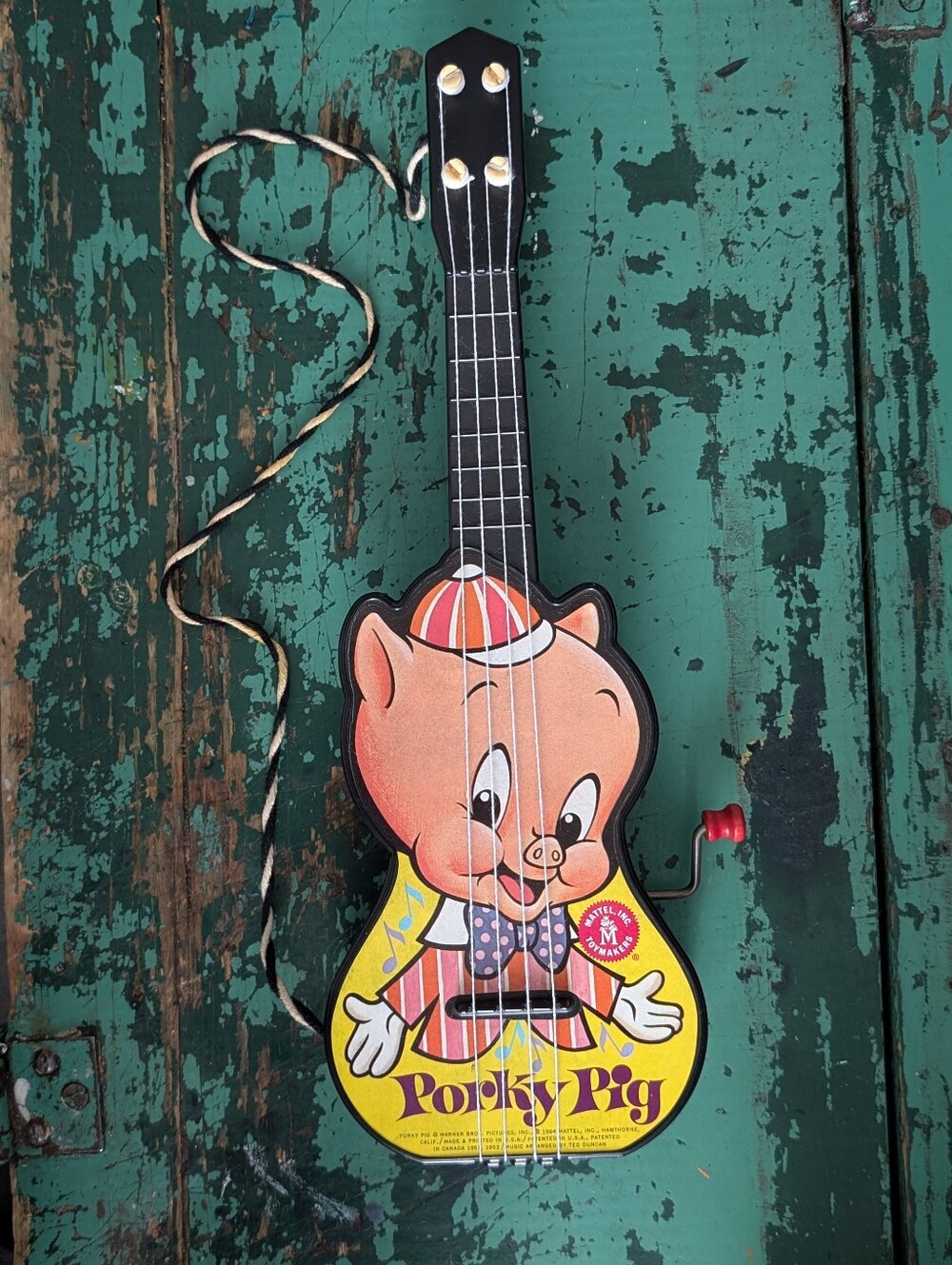Vintage MATTEL - 1964 PORKY PIG Music Maker GE-TAR Guitar